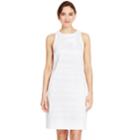 Women's Izod Eyelet Sheath Dress, Size: Medium, White