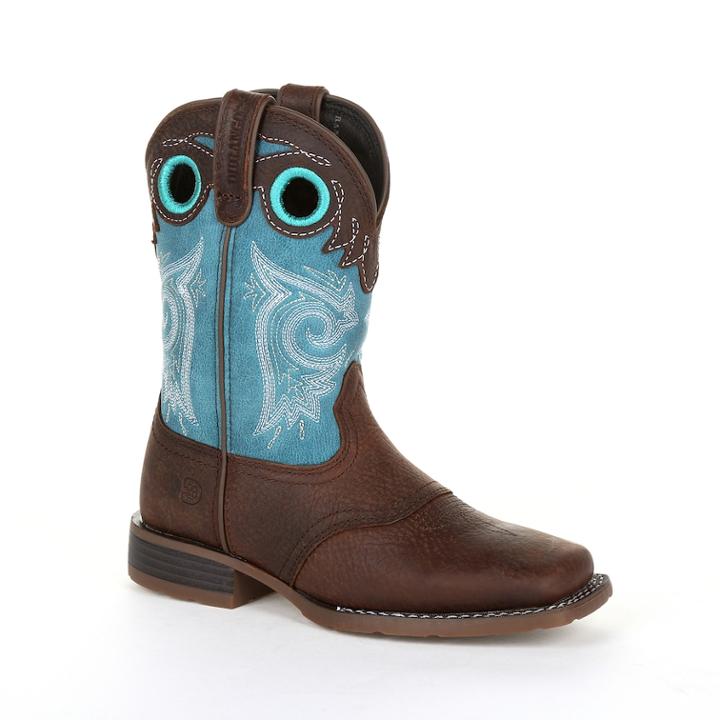 Durango Lil Mustang Toddler Western Saddle Boots, Size: 2, Brown