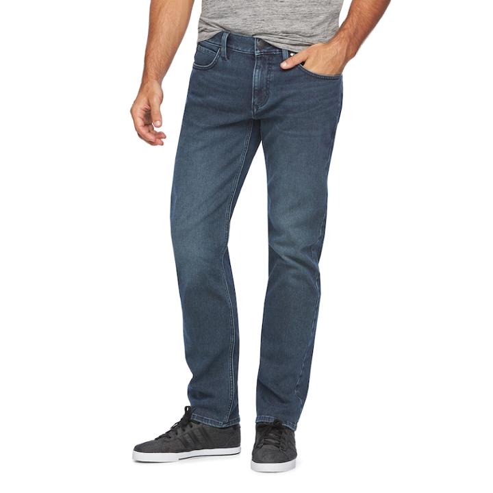 Men's Marc Anthony Luxury+ Slim-fit Stretch Jeans, Size: 34x36, Dark Blue