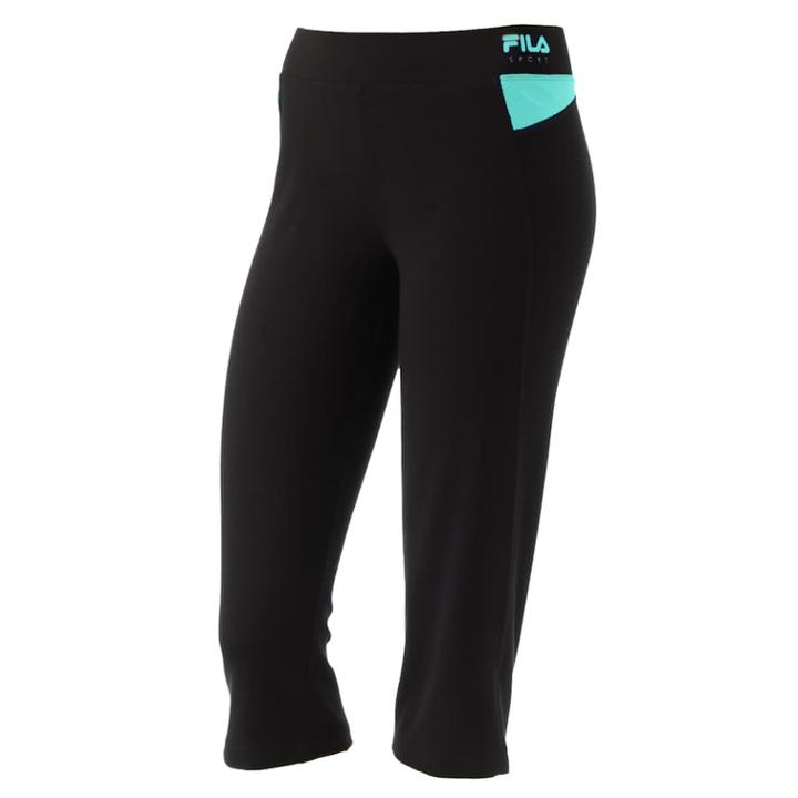 Women's Fila Sport&reg; Focus Fitness Yoga Capris, Size: Medium, Blue