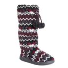 Women's Muk Luks Gloria Knit Tall Boot Slippers, Size: Small, Oxford