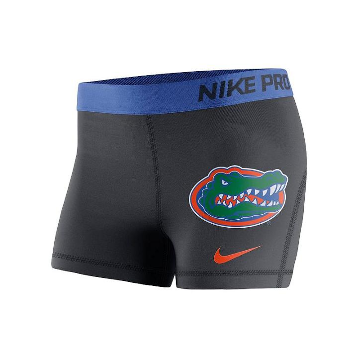 Women's Nike Florida Gators Pro 3-inch Shorts, Size: Large, Black