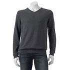 Big & Tall Croft & Barrow&reg; Classic-fit 12gg V-neck Sweater, Men's, Size: 3xb, Dark Grey