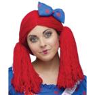 Adult Raggedy Ann Costume Wig, Women's, Red
