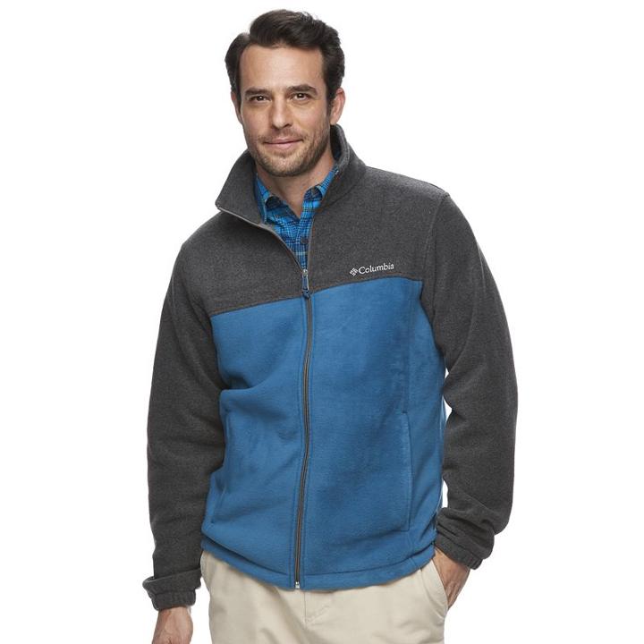 Men's Columbia Flattop Ridge Fleece Jacket, Size: Xl, Blue Other