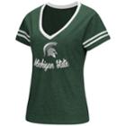 Women's Michigan State Spartans Varsity Tee, Size: Large, Dark Green