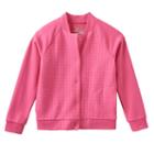 Girls 4-7 Jumping Beans&reg; Solid Jacquard Squares Jacket, Girl's, Size: 4, Med Pink