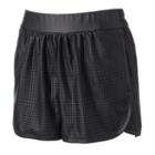 Women's Jennifer Lopez Laser Cut Faux-leather Shorts, Size: Small, Black