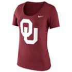 Women's Nike Oklahoma Sooners Logo Scoopneck Tee, Size: Xl, Red