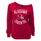 Juniors' Alabama Crimson Tide Flashdance Slouch Crewneck, Teens, Size: Large, Red