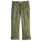 Girls 7-16 & Plus Size So&reg; Utility Rolled Cuff Capri Pants, Size: 18 1/2, Dark Green