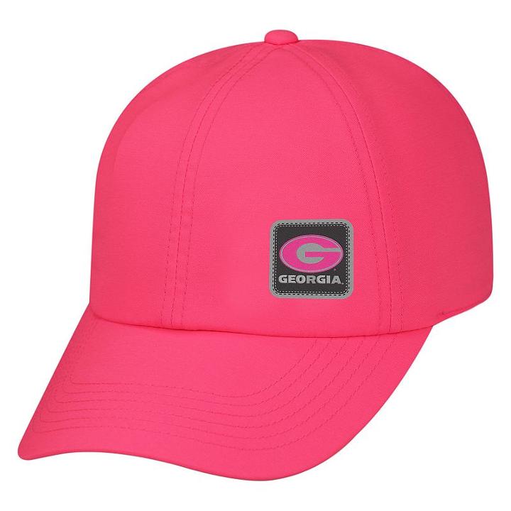 Adult Top Of The World Georgia Bulldogs Duplex Uv Pro Adjustable Cap, Men's, Med Pink