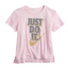 Girls 7-16 Nike Just Do It Metallic Graphic Tee, Size: Xl, Light Red