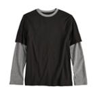 Boys 8-20 Urban Pipeline&reg; Mock-layered Tee, Size: Large, Black