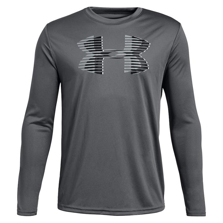 Boys 8-20 Under Armour Logo Tech Tee, Size: Medium, Silver