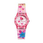 Red Balloon Kids' Time Teacher Heart & Flower Watch, Girl's, Multicolor