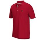 Men's Adidas Louisville Cardinals Textured Golf Polo, Size: Xl, Red