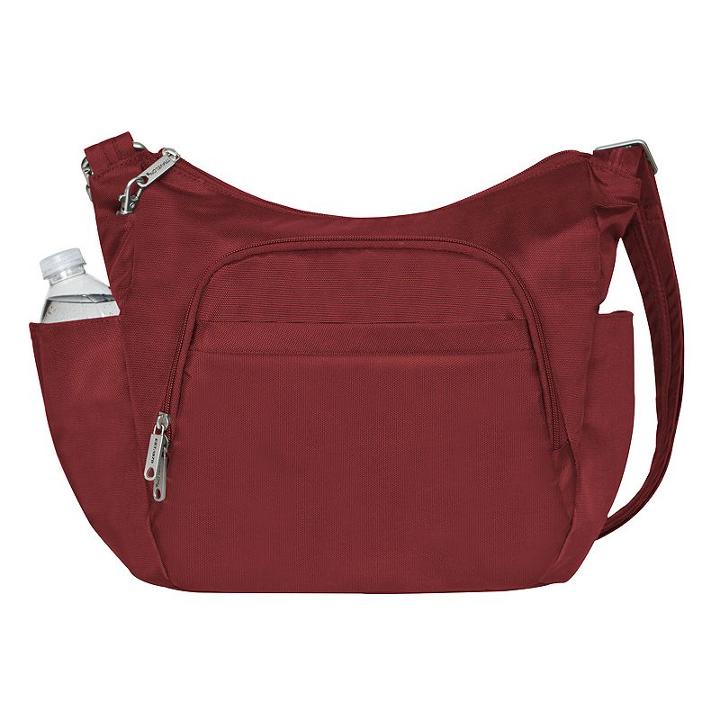 Travelon Anti-theft Rfid-blocking Cross-body Bag, Adult Unisex, Red