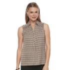 Women's Dana Buchman Smocked Top, Size: Large, Black