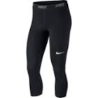 Women's Nike Victory Base Layer Capri Leggings, Size: Xs, Grey (charcoal)