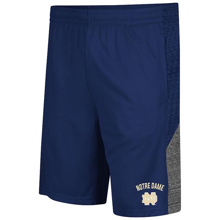 Men's Colosseum Notre Dame Fighting Irish Friction Shorts, Size: Medium, Blue (navy)