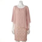 Women's Connected Apparel Lace Asymmetrical Popover Dress, Size: 10, Light Pink