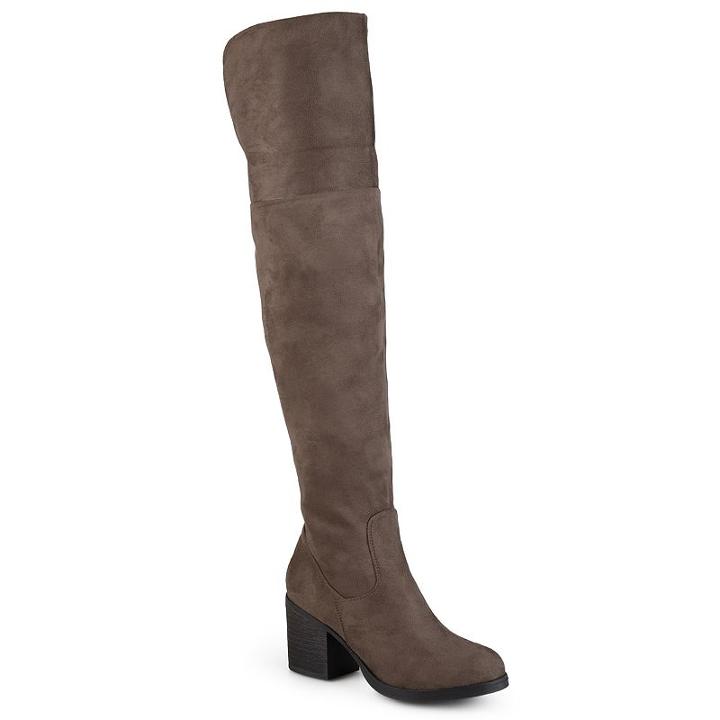 Journee Collection Sana Women's Over-the-knee Boots, Girl's, Size: 11 Wc, Brown