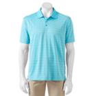 Big & Tall Haggar&reg; Classic-fit Windowpane Performance Polo, Men's, Size: 3xl Tall, Blue Other