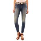 Juniors' Wallflower Curvy Faded Skinny Jeans, Teens, Size: 13, Yellow Oth