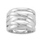 Sterling Silver Polished Crisscross Ring, Women's, Size: 6