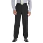 Men's Croft & Barrow&reg; Essential Classic-fit Flat-front Dress Pants, Size: 34x29, Black
