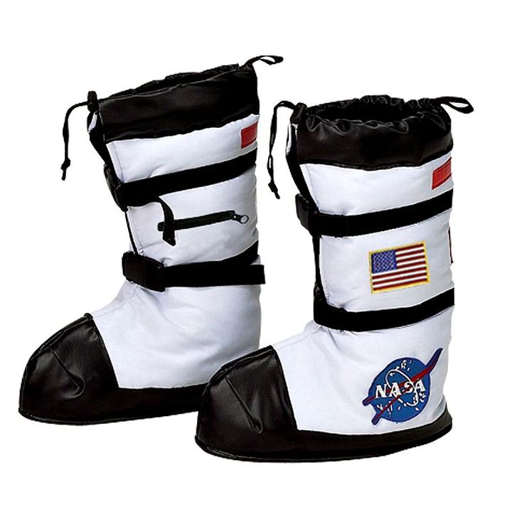 Astronaut Costume Boot Covers - Kids, Boy's, Size: Small, Multicolor