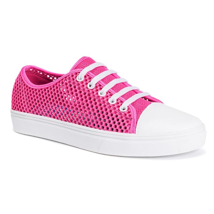Muk Luks Tessa Women's Low-top Sneakers, Size: 6, Pink