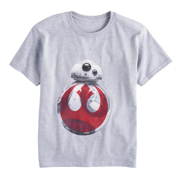 Boys 8-20 Star Wars Bb8 Tee, Size: Medium, Light Grey