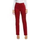 Women's Gloria Vanderbilt Amanda Classic High Waisted Tapered Jeans, Size: 8 - Regular, Dark Red