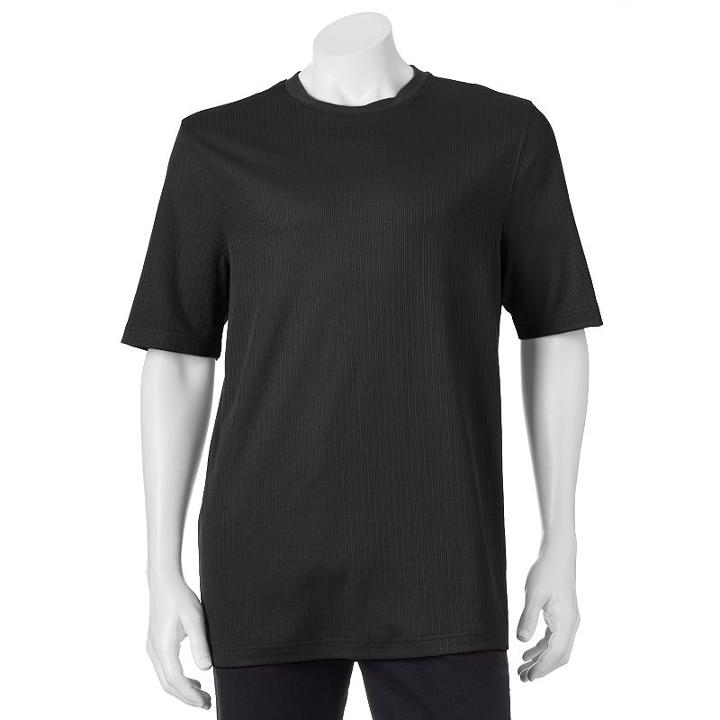 Big & Tall Croft & Barrow&reg; Classic-fit Easy-care Crewneck Tee, Men's, Size: Xl Tall, Black