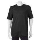 Big & Tall Croft & Barrow&reg; Classic-fit Easy-care Crewneck Tee, Men's, Size: Xl Tall, Black