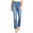Women's Bandolino Mandie Classic Midrise Straight-leg Jeans, Size: 8 Short, Dark Blue