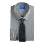 Men's Apt. 9&reg; Slim-fit Dress Shirt & Tie Set, Size: 2x-36/37, Grey (charcoal)