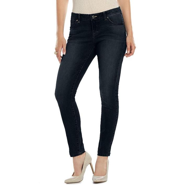 Women's Jennifer Lopez Skinny Jeans, Size: 18 Avg/reg, Dark Blue