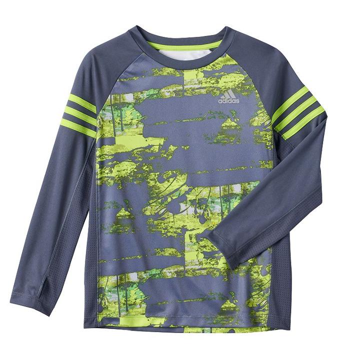 Boys 4-7x Adidas Climacool Performance Tee, Boy's, Size: 6, Dark Grey