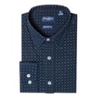 Men's Nick Dunn Stretch Modern-fit Dress Shirt, Size: M-32/33, Blue (navy)