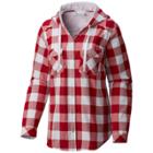 Women's Columbia Wisconsin Badgers Times Two Hooded Button-down Shirt, Size: Small, Pink Other