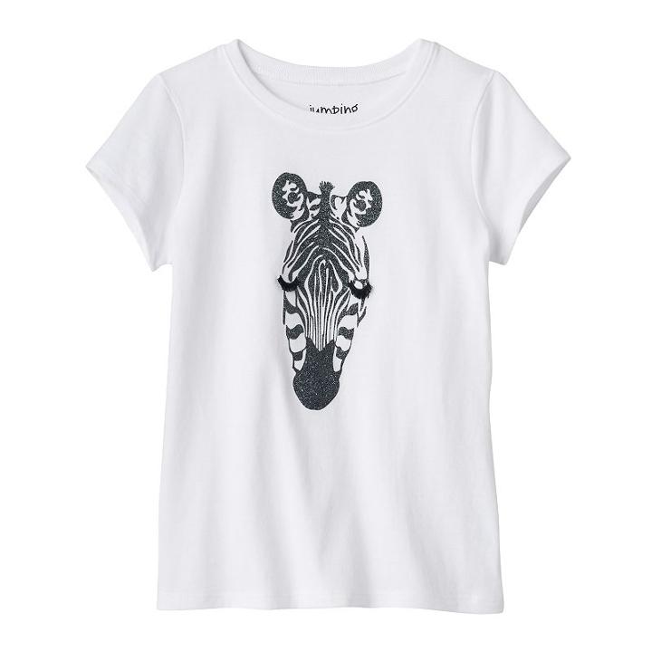 Girls 4-10 Jumping Beans&reg; Graphic Tee, Girl's, Size: 8, White