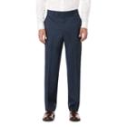 Savane Premium Flex Micro Tic Stretch Dress Pants, Men's, Size: 36x32, Brt Blue