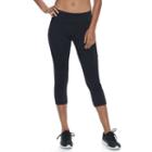 Women's Tek Gear&reg; Performance Pocket Capri Leggings, Size: Medium, Black