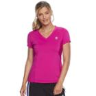 Women's Fila Sport&reg; Essential V-neck Short Sleeve Tee, Size: Small, Dark Pink