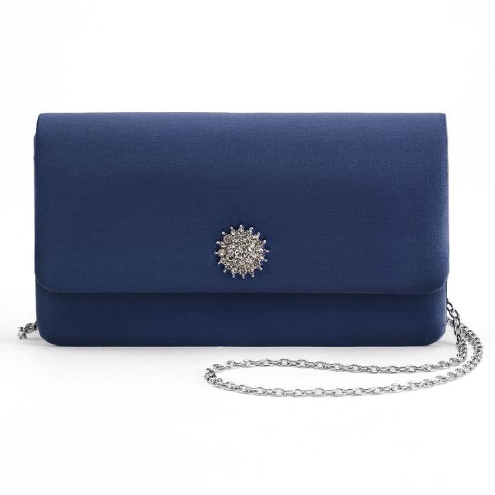 Lenore By La Regale Brooch Clutch, Women's, Blue (navy)