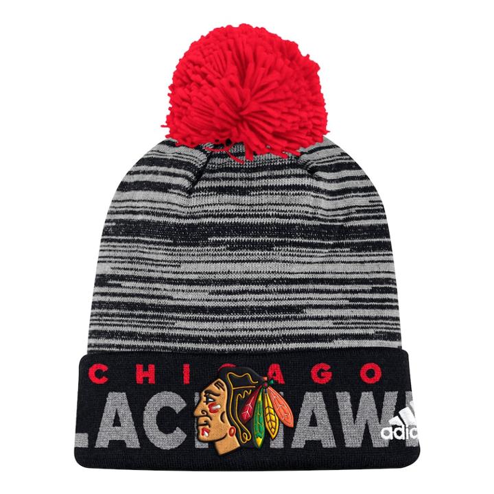 Adult Adidas Chicago Blackhawks Cuffed Beanie, Men's, Multicolor