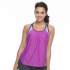 Women's Zeroxposur 2-in-1 Racerback Tankini Top, Size: 8, Red (beet)